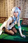[Cosplay] 屑雪雪鸭 – 甘雨青花瓷旗袍[50P-199MB]
