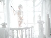 [Cosplay] Chun Momo 蠢沫沫 - 2B White wedding dress 2B 白婚纱