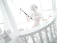 [Cosplay] Chun Momo 蠢沫沫 - 2B White wedding dress 2B 白婚纱