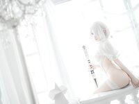 [Cosplay] Chun Momo 蠢沫沫 - 2B White wedding dress 2B 白婚纱