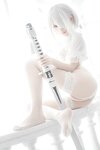[Cosplay] Chun Momo 蠢沫沫 - 2B White wedding dress 2B 白婚纱