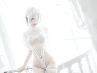 [Cosplay] Chun Momo 蠢沫沫 - 2B White wedding dress 2B 白婚纱
