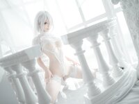 [Cosplay] Chun Momo 蠢沫沫 - 2B White wedding dress 2B 白婚纱