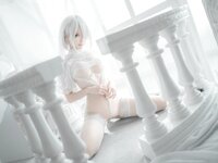 [Cosplay] Chun Momo 蠢沫沫 - 2B White wedding dress 2B 白婚纱