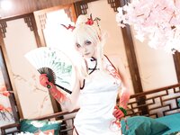 [Cosplay] 橙风千雅&小和甜酒 – 年夕旗袍双人御守 [189P-788MB]