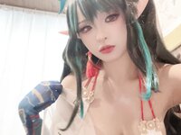 [Cosplay] 橙风千雅&小和甜酒 – 年夕旗袍双人御守 [189P-788MB]