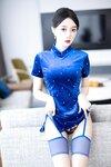 [Cosplay] 玥儿玥 蓝色短裙