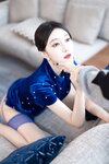 [Cosplay] 玥儿玥 蓝色短裙