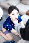 [Cosplay] 玥儿玥 蓝色短裙