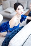 [Cosplay] 玥儿玥 蓝色短裙