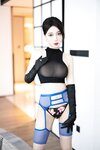 [Cosplay] 玥儿玥 蓝色短裙