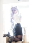 [Cosplay] 樱梨梨 刻晴秘书