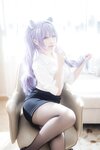 [Cosplay] 樱梨梨 刻晴秘书