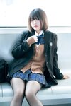 [Cosplay] 半半子 彼女 制服