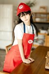 [Cosplay] Sakurai Ningning 桜井宁宁 - Mario apron 马里奥围裙