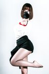 [Cosplay] 半半子 黑丝OL