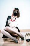 [Cosplay] 半半子 黑丝OL