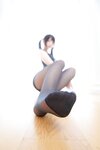 [Cosplay] 萝莉神楽板真冬之绑带泳装