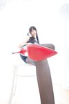 [Cosplay] 萝莉神楽板真冬之绑带泳装