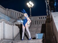 [Cosplay] 樱落酱w 蔚蓝档案 toki兔女郎