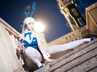 [Cosplay] 樱落酱w 蔚蓝档案 toki兔女郎