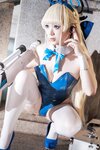 [Cosplay] 樱落酱w 蔚蓝档案 toki兔女郎