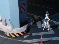 [Cosplay] 樱落酱w 蔚蓝档案 toki兔女郎