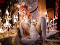 [Cosplay] 二佐Nisa 玉藻前同人舞娘