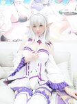[Cosplay] Nagisa 魔物喵 - NAGISA Monster Selfie 05 NAGISA魔物喵自撮り05 エミリア (動画入り)