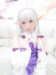 [Cosplay] Nagisa 魔物喵 - NAGISA Monster Selfie 05 NAGISA魔物喵自撮り05 エミリア (動画入り)