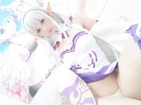 [Cosplay] Nagisa 魔物喵 - NAGISA Monster Selfie 05 NAGISA魔物喵自撮り05 エミリア (動画入り)