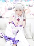 [Cosplay] Nagisa 魔物喵 - NAGISA Monster Selfie 05 NAGISA魔物喵自撮り05 エミリア (動画入り)