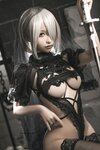 [Cosplay] Chun Momo 蠢沫沫 - 2B Black wedding dress 2B 黑婚纱