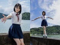 [Photobook] 粒楽あむ グラビア写真集 南の風に包まれて