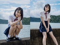 [Photobook] 粒楽あむ グラビア写真集 南の風に包まれて