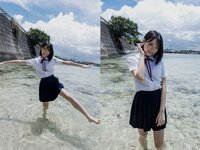 [Photobook] 粒楽あむ グラビア写真集 南の風に包まれて