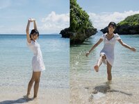 [Photobook] 粒楽あむ グラビア写真集 南の風に包まれて