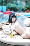[Cosplay] Banbanko 半半子 - Taiho Swimsuit “Shirahama Daydream” 大鳳水着 「白浜のデイドリーム」