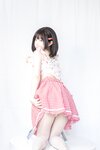 [Cosplay] Shenze Yongli 神沢永莉 - Pink plaid skirt 粉色格子裙