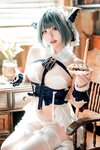 [Cosplay] Banbanko 半半子 - Cheshire body pillow チェシャー 抱き枕