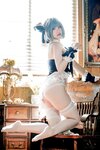 [Cosplay] Banbanko 半半子 - Cheshire body pillow チェシャー 抱き枕