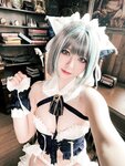 [Cosplay] Banbanko 半半子 - Cheshire body pillow チェシャー 抱き枕