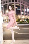 [Cosplay] 王馨瑶Yanni 粉色包臀碎花裙