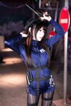 [Cosplay] 香草喵露露写真 十一月舰长 女警