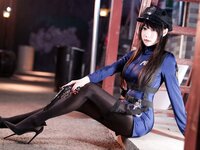[Cosplay] 香草喵露露写真 十一月舰长 女警