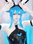 [Cosplay] PurinPuppy 屿鱼 - Hatsune bunny girl 初音 兔女郎