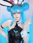 [Cosplay] PurinPuppy 屿鱼 - Hatsune bunny girl 初音 兔女郎