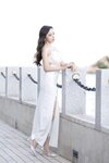 [Cosplay] 王馨瑶Yanni 白色裙子灰色旗袍