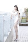 [Cosplay] 王馨瑶Yanni 白色裙子灰色旗袍