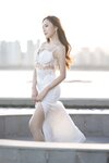 [Cosplay] 王馨瑶Yanni 白色裙子灰色旗袍